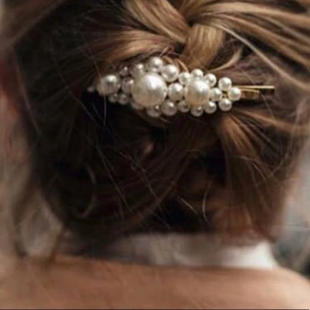 Pearls of wisdom hair clip barrette